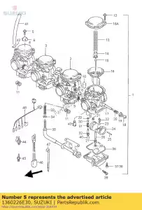 suzuki 1360226E30 screw - Bottom side