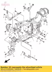 Ici, vous pouvez commander le séjour, moteur 3 auprès de Yamaha , avec le numéro de pièce 5EL213160000: