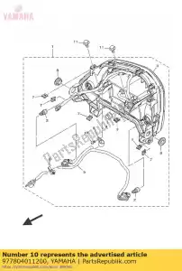 yamaha 977804011200 vis, taraud à tête cylindrique - La partie au fond