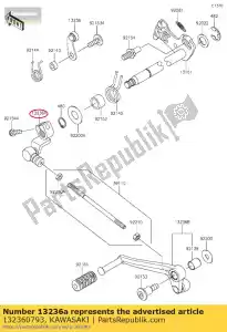 kawasaki 132360793 01 d?wignia-komp, strona silnika - Dół