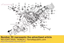 Ici, vous pouvez commander le boulon, bride, 10x75 auprès de Honda , avec le numéro de pièce 90152MT3000: