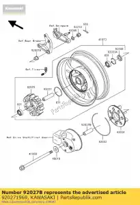 kawasaki 920271969 collar,20.2x28x86 vn1500-a2 - Bottom side