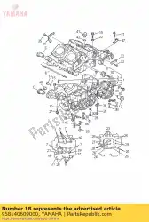 Ici, vous pouvez commander le boulon, bride (3jp) auprès de Yamaha , avec le numéro de pièce 958140609000: