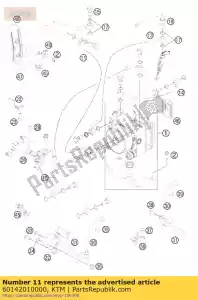 ktm 60142010000 brake hose l=1320mm 06 - Bottom side