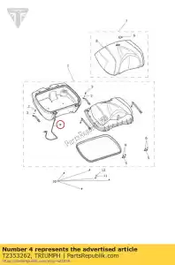 triumph T2353262 bauletto subharness m 2-pin - Il fondo