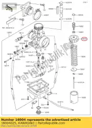 Qui puoi ordinare tappo, camera di miscelazione kh400-a3 da Kawasaki , con numero parte 16004025: