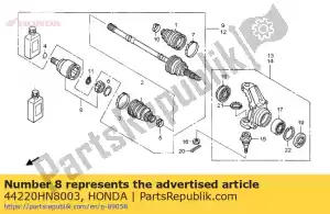 Honda 44220HN8003 comp. conjunta, interna - Lado inferior