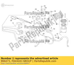 Qui puoi ordinare tubo freno anteriore da Piaggio Group , con numero parte 896473: