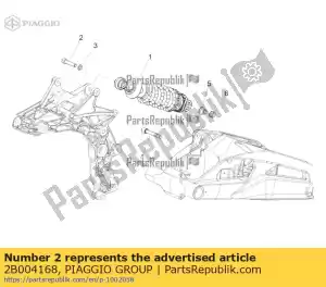 Piaggio Group 2B004168 inbusschroef m10x50x1 - Onderkant