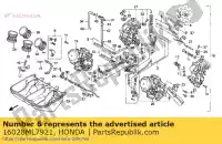 16028ML7921, Honda, no hay descripción disponible en este momento honda vfr 750 1989, Nuevo