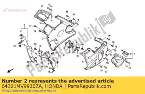 Honda 64301MV9930ZA set calandra, * tipo15 * - Il fondo