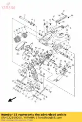 Qui puoi ordinare boccola, ammortizzatore posteriore da Yamaha , con numero parte 5RM222160000: