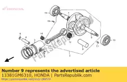 Here you can order the pin crank from Honda, with part number 13381GM6310: