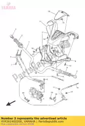 grip assy van Yamaha, met onderdeel nummer 4YR262400200, bestel je hier online: