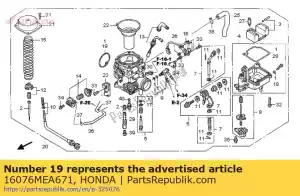 honda 16076MEA671 oring - Bottom side