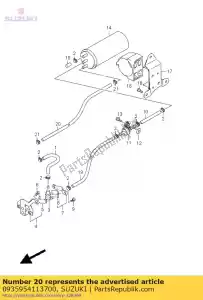 suzuki 0935954113700 mangueira - Lado inferior