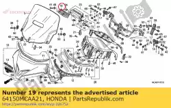 Qui puoi ordinare griglia, centro aria fresca da Honda , con numero parte 64150MCAA21: