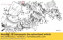 Tutaj możesz zamówić kratka, centralne ? Wie? E powietrze od Honda , z numerem części 64150MCAA21: