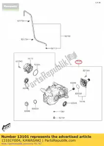 kawasaki 13101Y004 01 gear-assy,fr - Bottom side