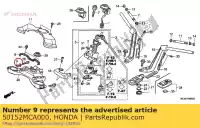 50152MCA000, Honda, guide, throttle cable honda  gl 1800 2001 2002 2003 2004 2005 2006 2007 2008 2009 2010 2012 2013 2017, New