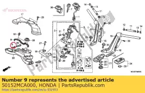 honda 50152MCA000 przewodnik, linka gazu - Dół