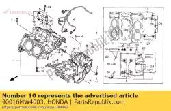 Here you can order the bolt, flange, 9x105 from Honda, with part number 90016MW4003: