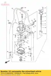 Ici, vous pouvez commander le goupille, flotteur auprès de Yamaha , avec le numéro de pièce 353141860000: