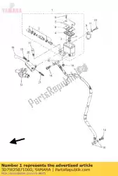 Qui puoi ordinare sottoassieme pompa freno da Yamaha , con numero parte 3D7W25871000: