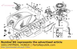 Here you can order the no description available at the moment from Honda, with part number 16011MFPN00: