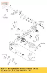 schakelvork 5./6. Versnelling 2002 van KTM, met onderdeel nummer 59834001000, bestel je hier online: