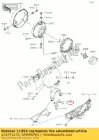 110541173, Kawasaki, support, lampe de signalisation harn vn900 kawasaki  vn vulcan 900 2007 2008 2009 2010 2011 2012 2013 2014 2015 2016 2017 2018 2019 2020 2021, Nouveau