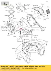 Aquí puede pedir cubierta, caja de almacenamiento kvf750gcf de Kawasaki , con el número de pieza 140920180: