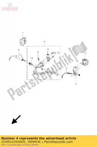 yamaha 1D4F63350000 wire, clutch - Bottom side