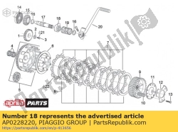 Aprilia AP0228220, Couplage de démarrage, OEM: Aprilia AP0228220