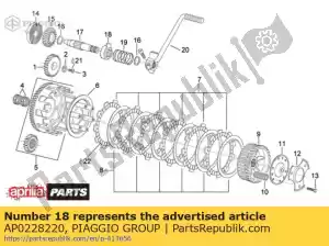 Piaggio Group AP0228220 acoplamento de arranque - Lado inferior