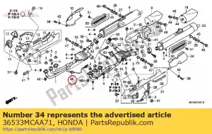 honda 36533MCAA71 sensor, r. lucht brandstofverhouding - Onderkant