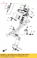 3YF258760000, Yamaha, suporte, mangueira de freio 2 yamaha xtz tenere 660, Novo