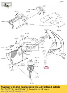 Kawasaki 391560724 tampon - La partie au fond