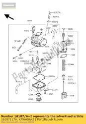 Here you can order the needle-jet,napc kx100-d1 from Kawasaki, with part number 161871176: