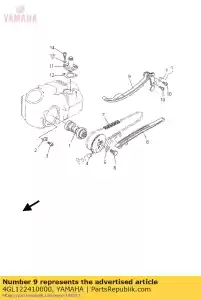 yamaha 4GL122410000 guía, tope 2 - Lado inferior