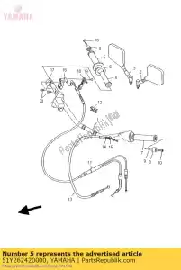 yamaha 51Y262420000 pegada (direita) - Lado inferior