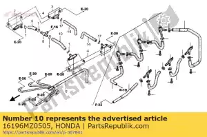 Honda 16196MZ0505 paliwo rurowe - Dół