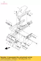 1S4F21840000, Yamaha, struik yamaha ybr 250 2007 2009 2011, Nieuw