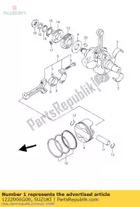 suzuki 1222006G00 virabrequim - Lado inferior