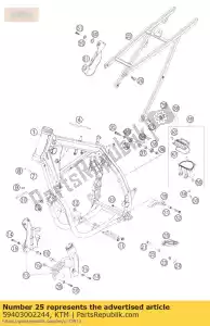 ktm 59403002244 subquadro cpl. sx rac. 'g5 - Lado inferior