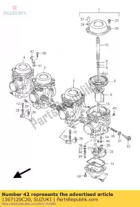 suzuki 1367120C20 grampo - Lado inferior