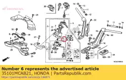 Here you can order the base comp,contact from Honda, with part number 35101MCAB21: