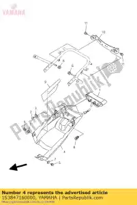 yamaha 1S3847160000 ok?adka, tylne ?wiat?o - Dół