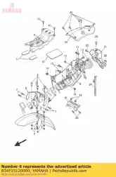 Qui puoi ordinare parafango staffa da Yamaha , con numero parte B34F15120000: