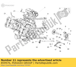 Aprilia 859976, Gearbox linkage rod assy, OEM: Aprilia 859976